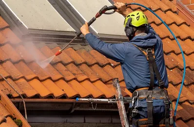 Démoussage et hydrofuge de toiture à Audressein
